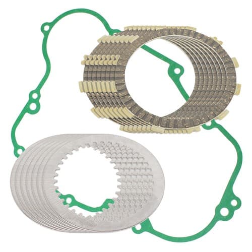 Clutch Friction Steel Plates And Gasket Kit for Kawasaki KX500 1987 1988