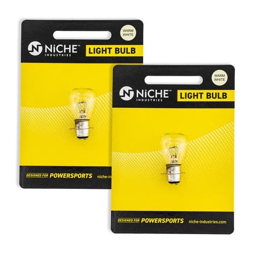 NICHE 12080 Headlight Bulb for Yamaha Blaster 200 Moto 4 2 Pack 46B-84314
