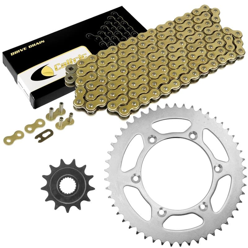 Drive Chain & Sprockets Kit for Yamaha YZ250F 2012 2013 2014 2015 2016 2017 Gold