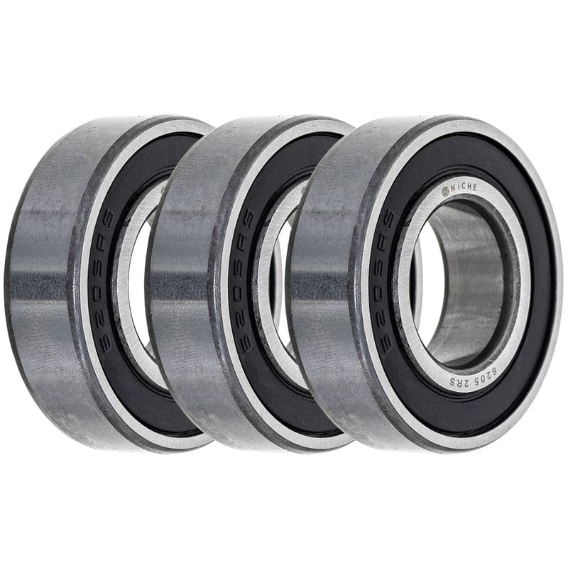 NICHE Wheel Bearing for Yamaha TW200 XT250 Suzuki DR200 RM80 25x52x15 3 Pack