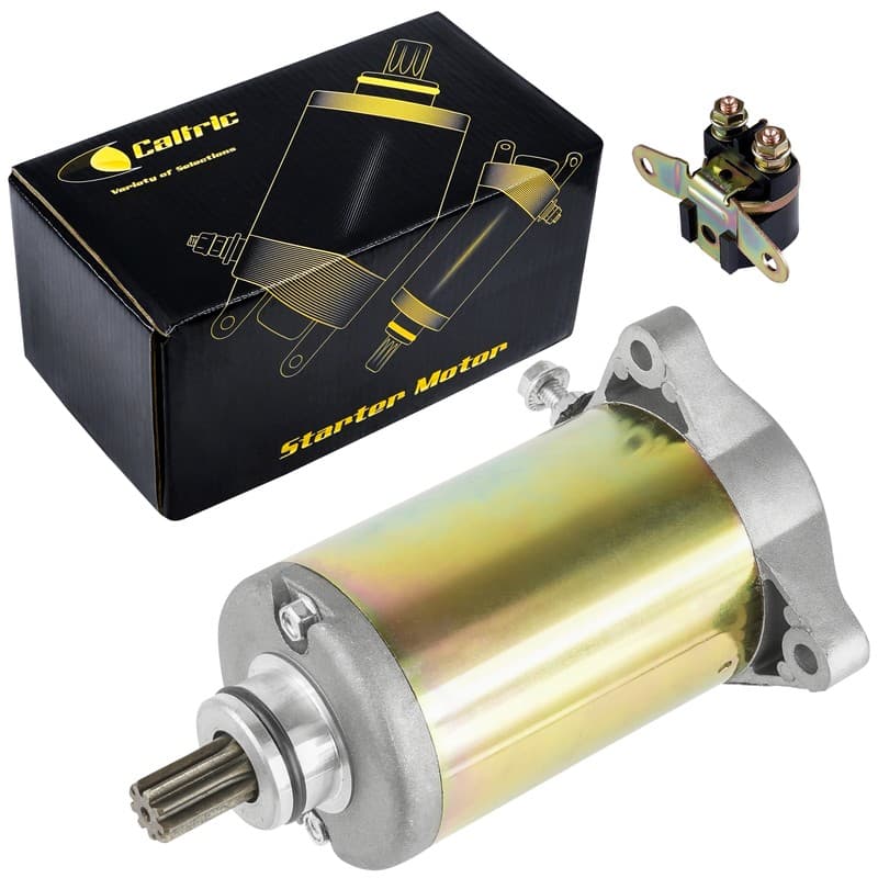 Starter & Solenoid Relay for Suzuki LT300E Quadrunner LT 300 E 1987 88 1989 ATV