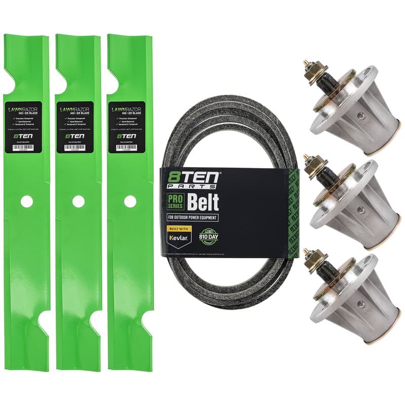 8TEN Blade Spindle Belt Kit for Husqvarna IZ5223 539100341 510201201 52 Inch