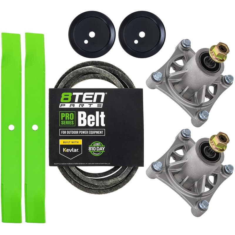 8TEN Blade Spindle Belt Kit for Hustler Raptor EX 42-Inch 603992 604214 793828