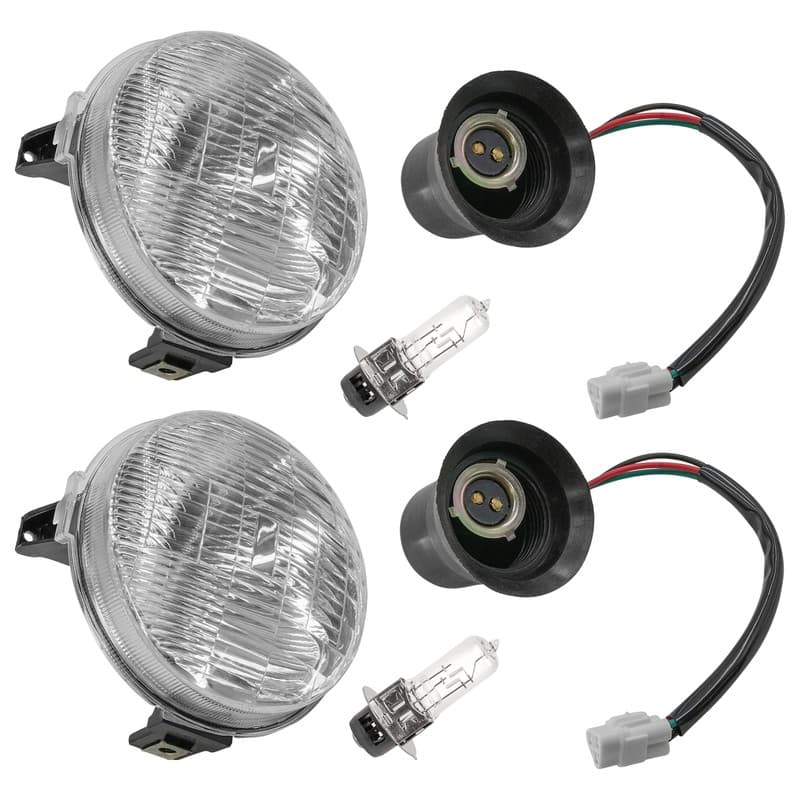 Caltric Left And Right Headlight Kit For Yamaha Rhino 700 YXR700 4X4 2008-2013