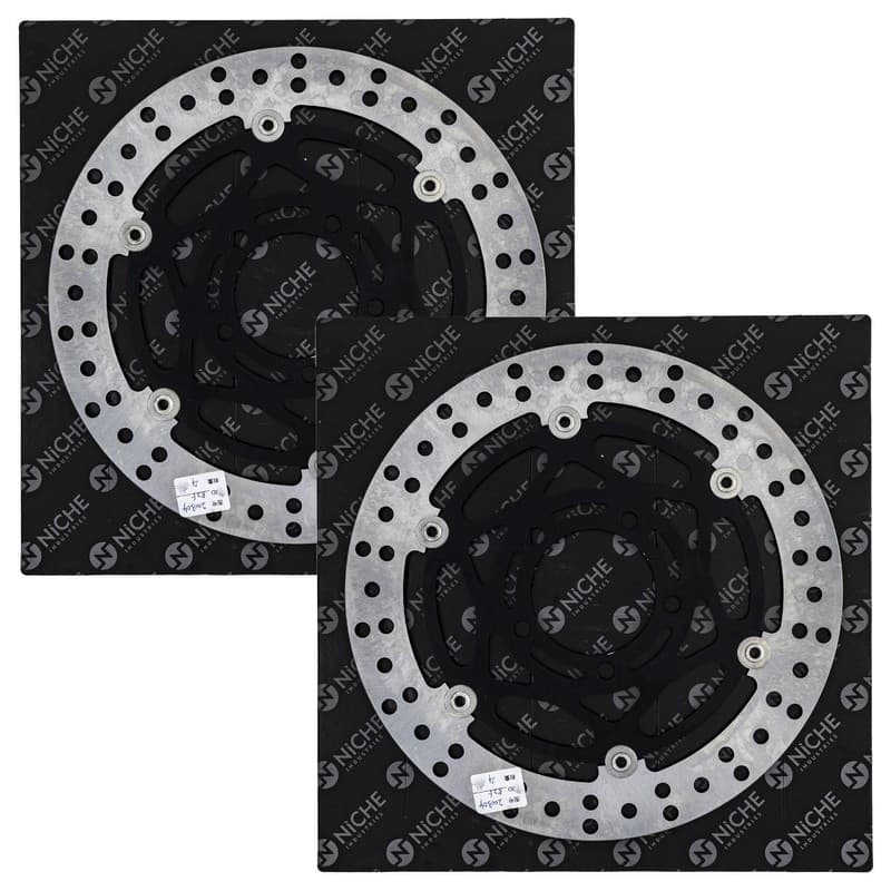NICHE Front Brake Rotor Set For Triumph Thunderbird T2023338 T2023339