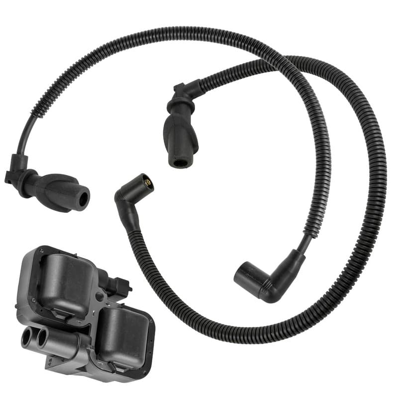 Caltric Ignition Coil & Spark Plug Wires For Polaris Scrambler XP 1000 2014-2024
