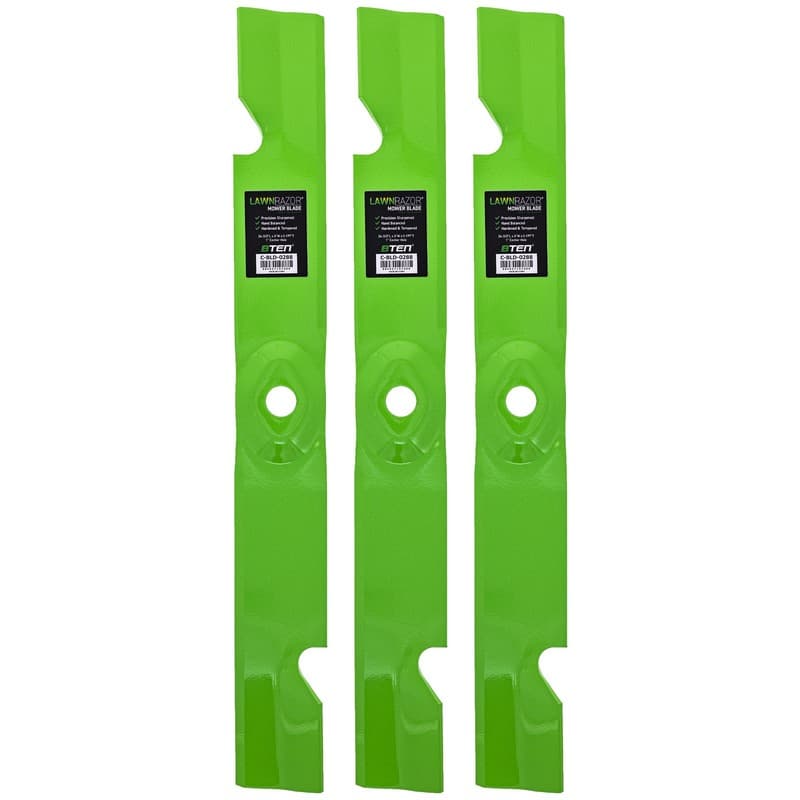 LawnRAZOR Blade For Exmark Lazer Z XS 72 Inch 109-6465 Notched High Lift 3 Pack