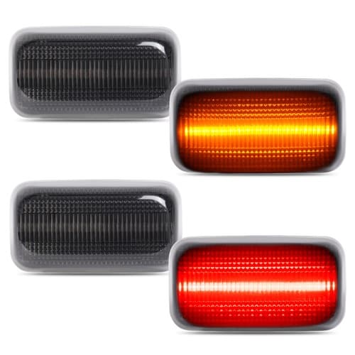 LED Fender Side Marker Lights For GMC Sierra 2500hd Dually Bed 2015-Up Amber&Red