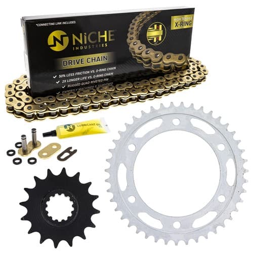 Sprocket Chain Set for Honda CBR600RR 16/43 Tooth 525 X-Ring Front Rear Kit