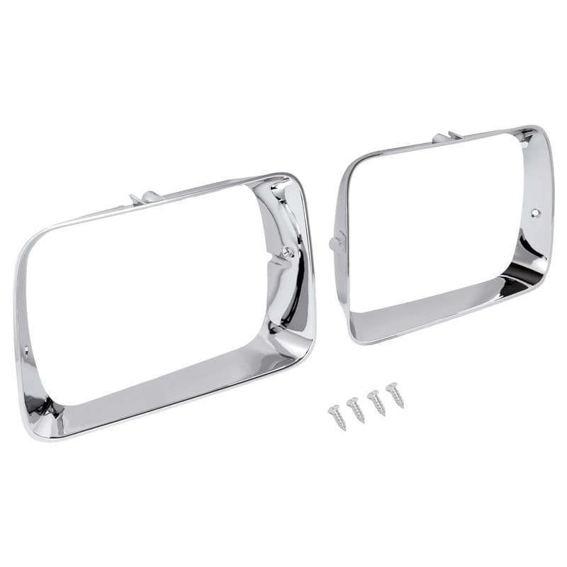 Pair Of Headlight Door Bezel Trim LH & RH Side  For Dodge D150 Ramcharger 92 93