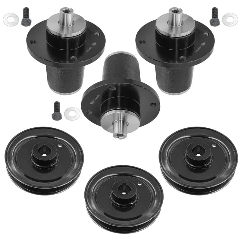607407 607407P  60" Deck Spindle & Pulley for Hustler Diesel Z RD X-ONE Super S