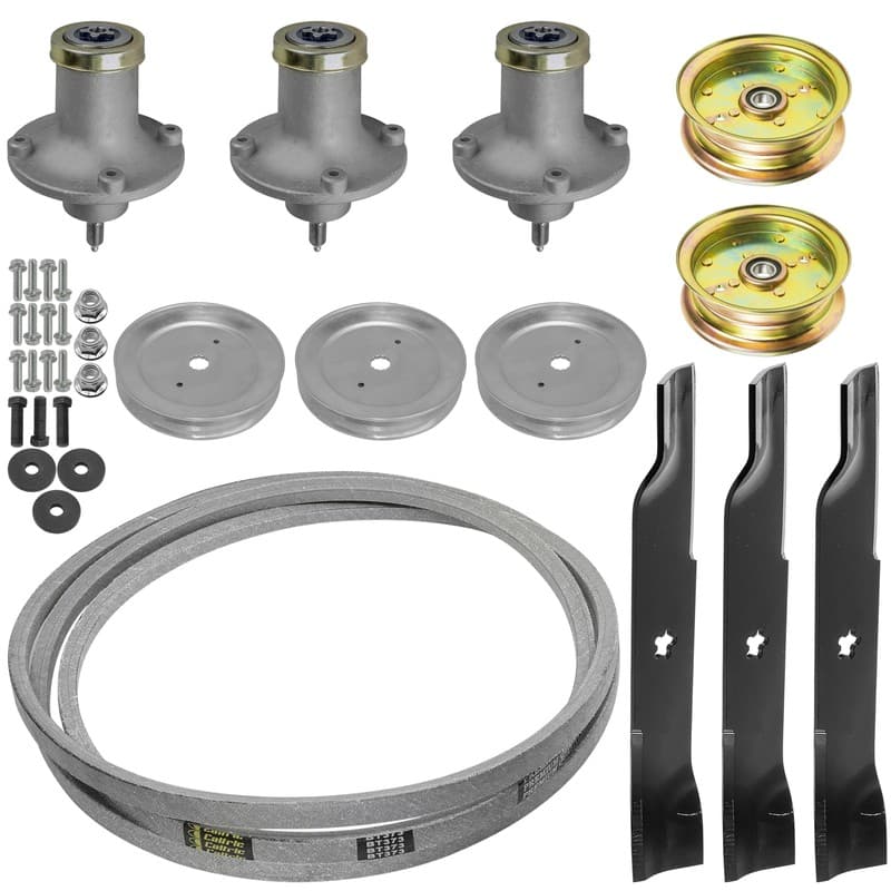 48" Deck Spindle with  Pulley Blade & Belt For Dixon Ram 48 ZT/ Jonsered Z48F