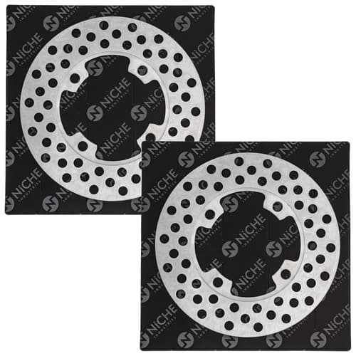 NICHE Front Brake Rotor Set For Yamaha Bruin Grizzly Wolverine 350 Kodiak 400