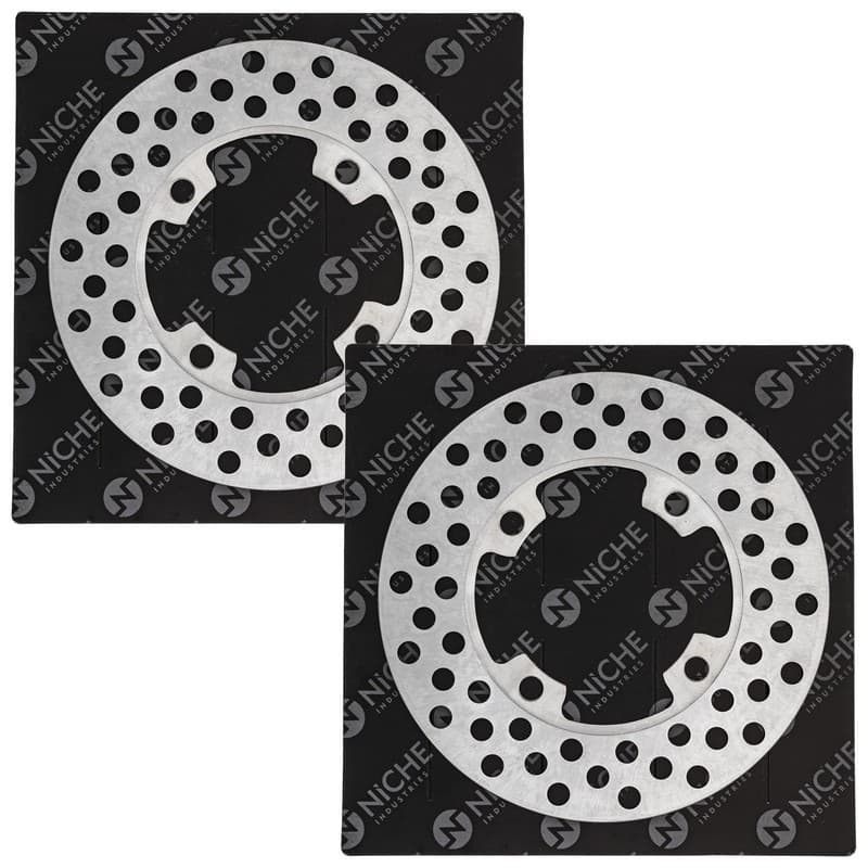 NICHE Front Brake Rotor Set For Yamaha Bruin Grizzly Wolverine 350 Kodiak 400