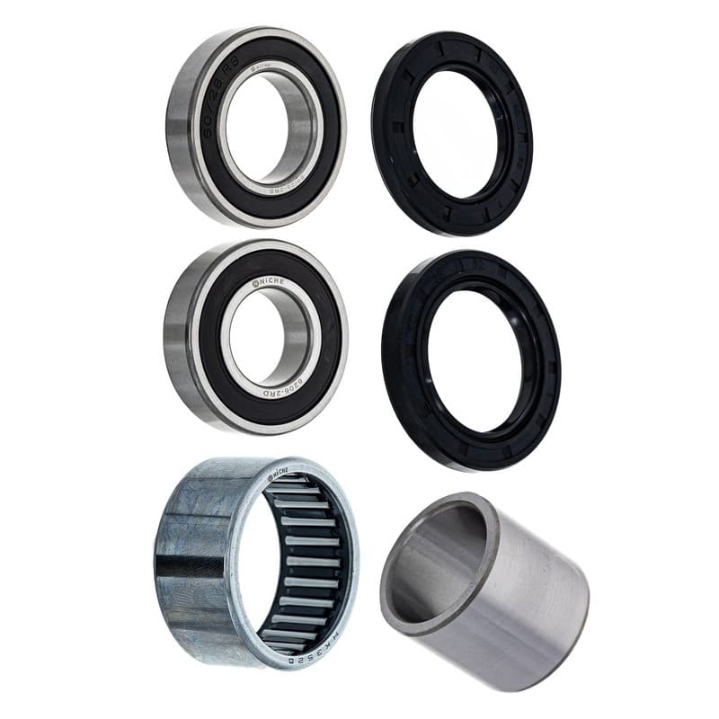 NICHE Wheel Bearing Shaft Seal Kit for Yamaha YZFR1 YZFR6 60/28-2RS 6206-2RDQE6