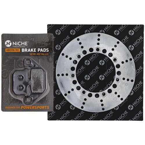 NICHE Front Left Brake Rotor Pad Kit for Kawasaki Vulcan 750 43082-1062
