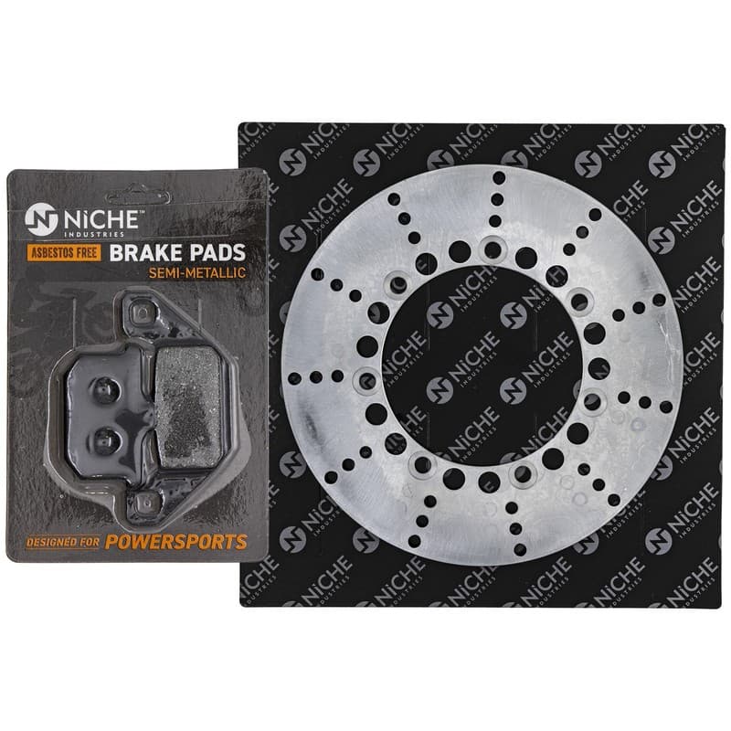 NICHE Front Left Brake Rotor Pad Kit for Kawasaki Vulcan 750 43082-1062