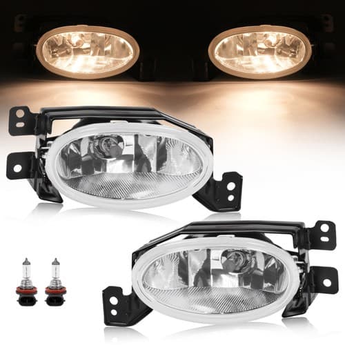 Front Fog Lights Driving Lamp W/Bulbs LH & RH For Acura TSX  2006 2007 2008