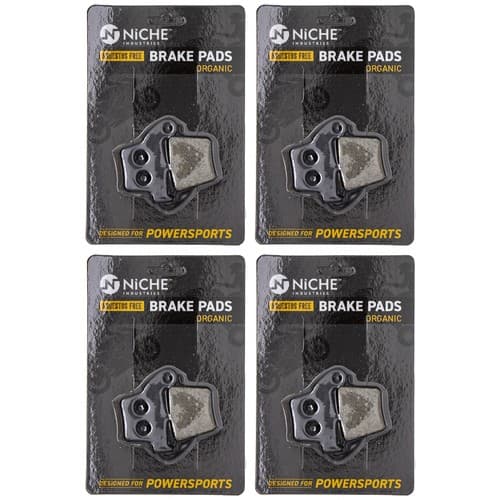 NICHE Brake Pad Set for Honda CRF250RX CRF2250X CRF450R Rear Organic 4 Pack