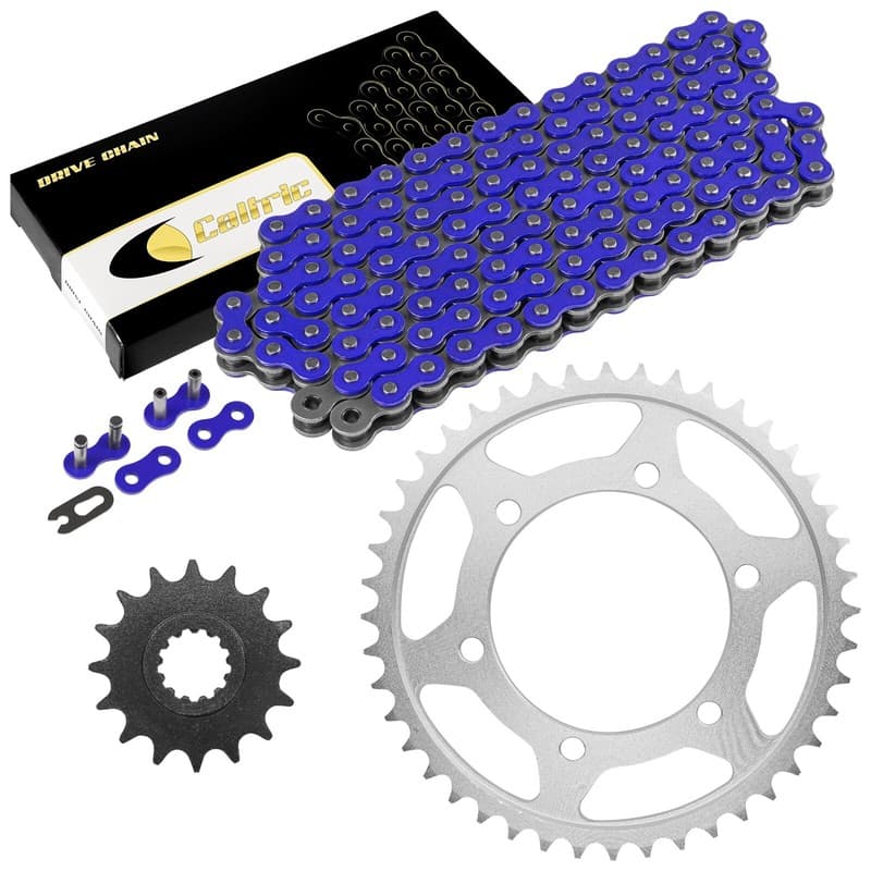 Celox Drive Chain & Sprockets Kit Fits Yamaha FZ1 FZ-1 FZ1 2001-2005 / Blue