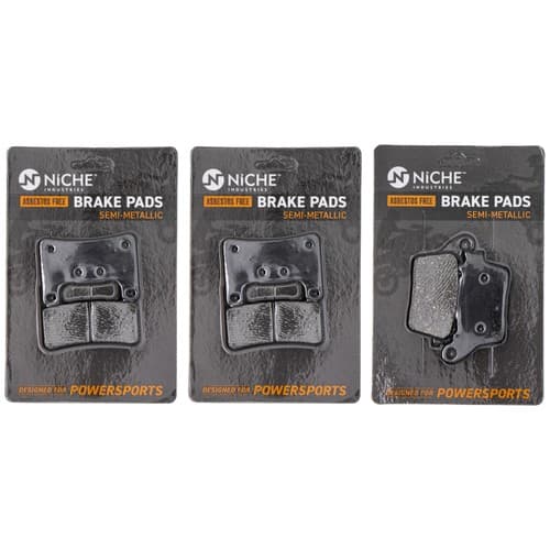 Brake Pad Set for Suzuki GSXR1000 Kawasaki Ninja ZX10R Front Rear Semi-Metallic