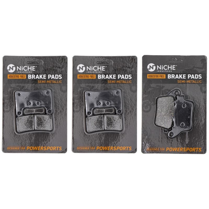 Brake Pad Set for Suzuki GSXR1000 Kawasaki Ninja ZX10R Front Rear Semi-Metallic