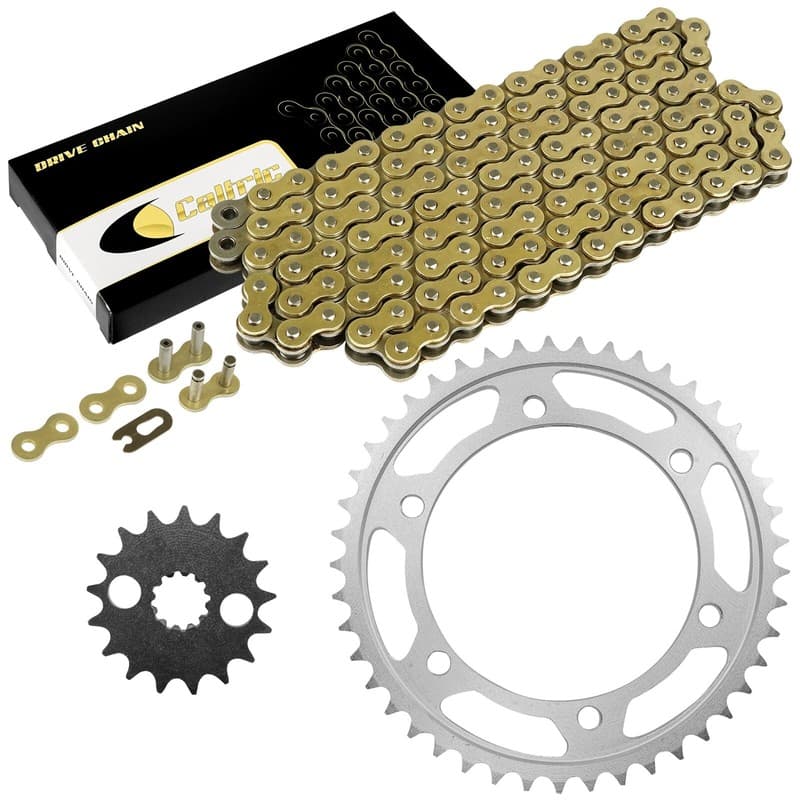 Drive Chain & Sprockets Kit for Kawasaki ZX1100D Ninja ZX-11 1993 1994-2001