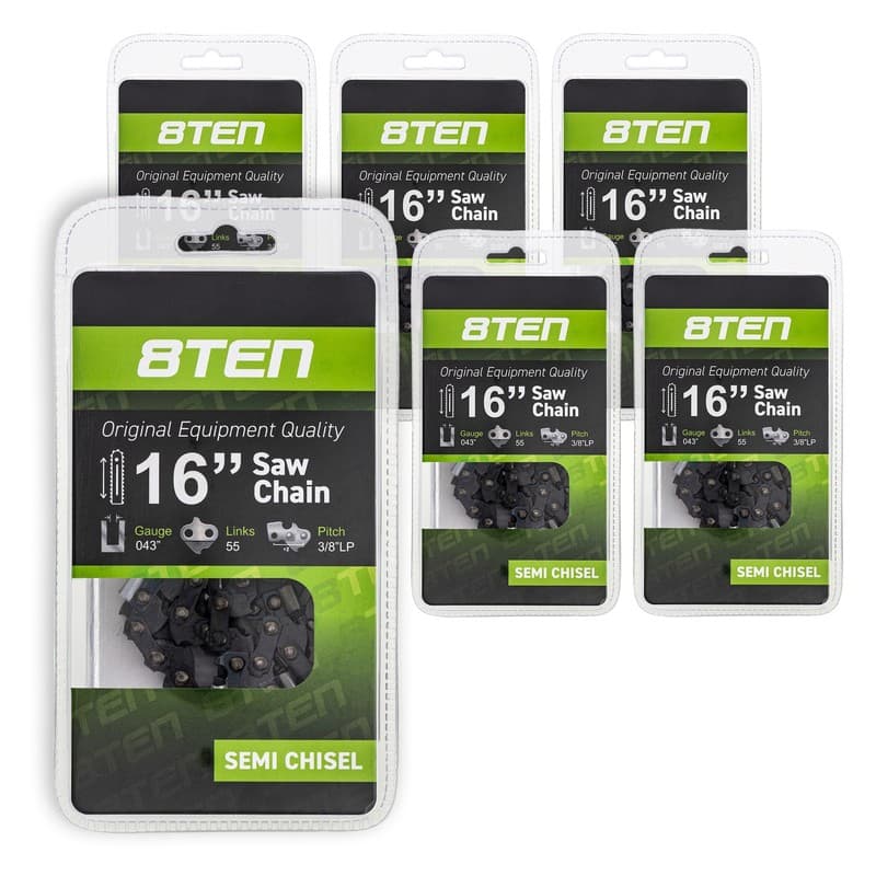 Chainsaw Chain for Stihl MS170 MS180 017 019 023 16 Inch .043 3/8 LP 55DL 6 Pack