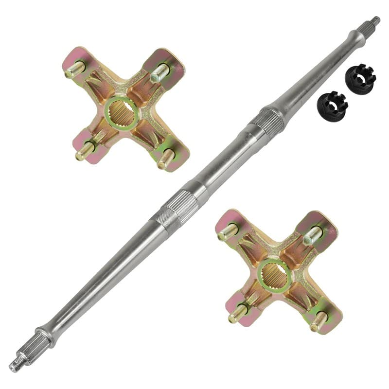Rear Axle Shaft with Wheel Hub Nuts for Yamaha Banshee 350 YFZ350 1988