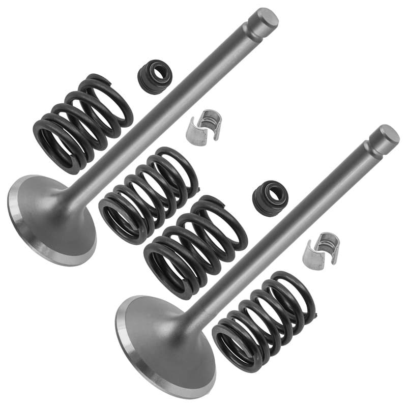 Caltric Intake & Exhaust Valve Kit For Kawasaki 250 LTD KZ250W Belt 1983