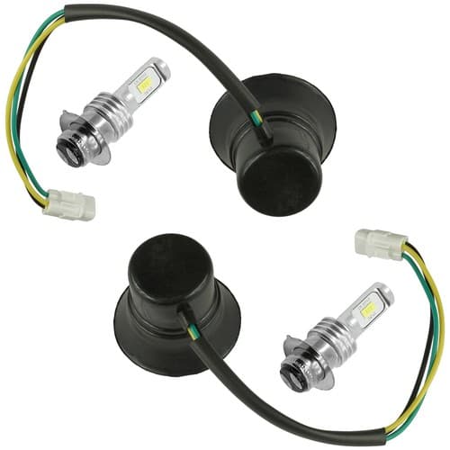 Caltric Headlight Socket And LED Bulb For Yamaha Rhino 660 YXR660F 4X4 2006