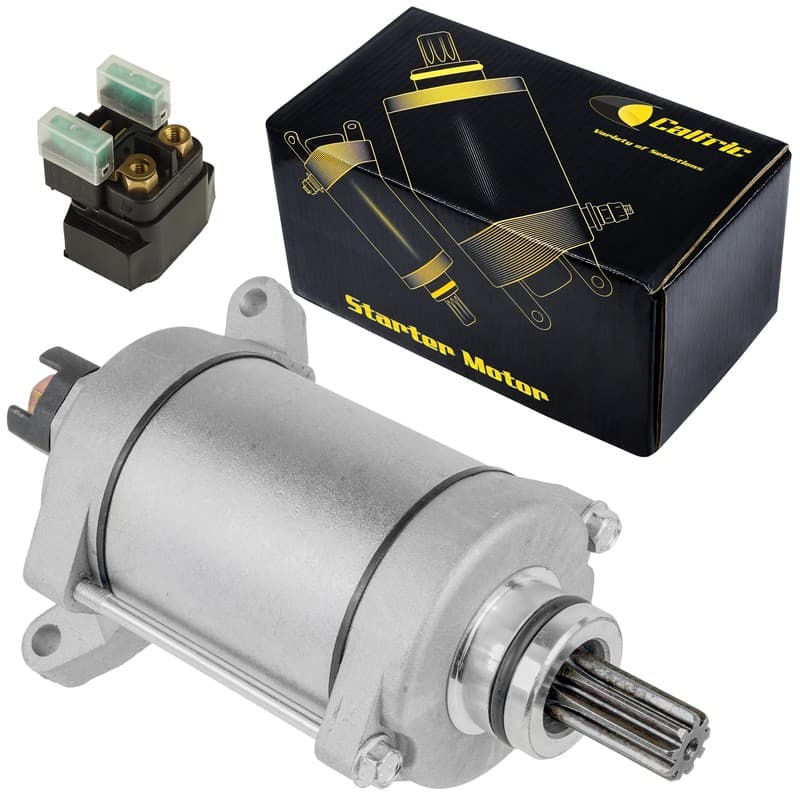 Starter w/ Relay Solenoid fits Yamaha Grizzly 450 YFM450 4X4 2011 2012 2013 2014