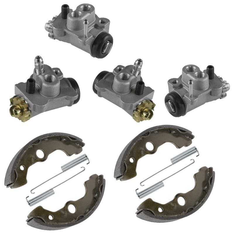 Front L/R Brake Cylinder & Shoe For Honda Rancher 350 TRX350FE TRX350FM 2000-03