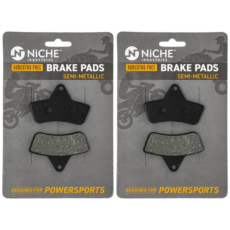 Brake Pad Set for Arctic Cat 0402-882 Front Left Right Semi-Metallic 2 Pack