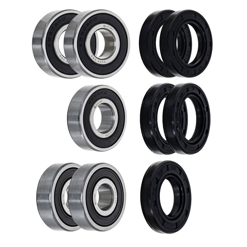 NICHE Wheel Bearing Seal Kit for Honda Rebel 300 500 6203-2RS 6204-2RS