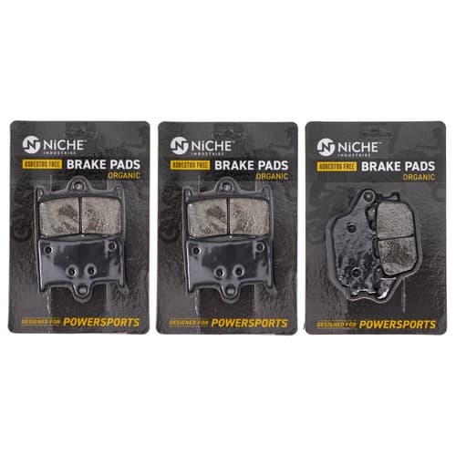 Brake Pad Set for Yamaha YZF R6S FZ07 FZ09 FZ1 FZ10 FZ8 FJ09 Front Rear Organic