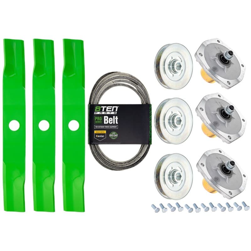 8TEN Blade Spindle Belt Kit for Kubota Z421 Z422 RCK54P-400Z K5613-34340