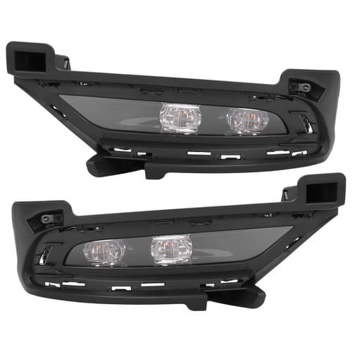 LED Bumper Fog Lights W/ Bezel Left+Right Pair For Chrysler 300 2015 - 2024