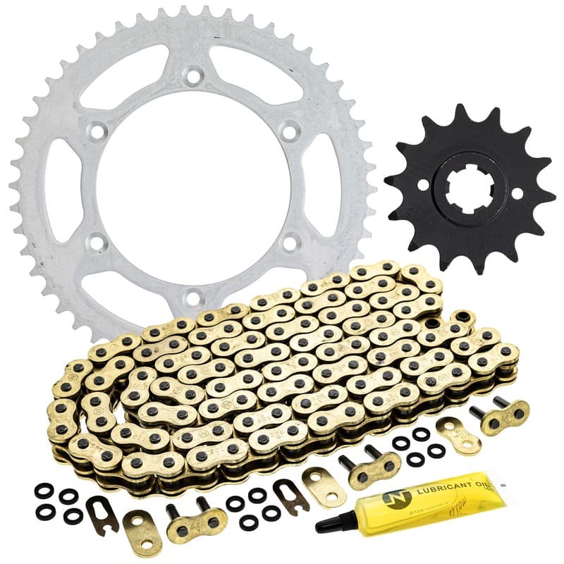Sprocket Chain Set for Suzuki RM250 RM400 14/50 Tooth 520 X-Ring Front Rear Kit