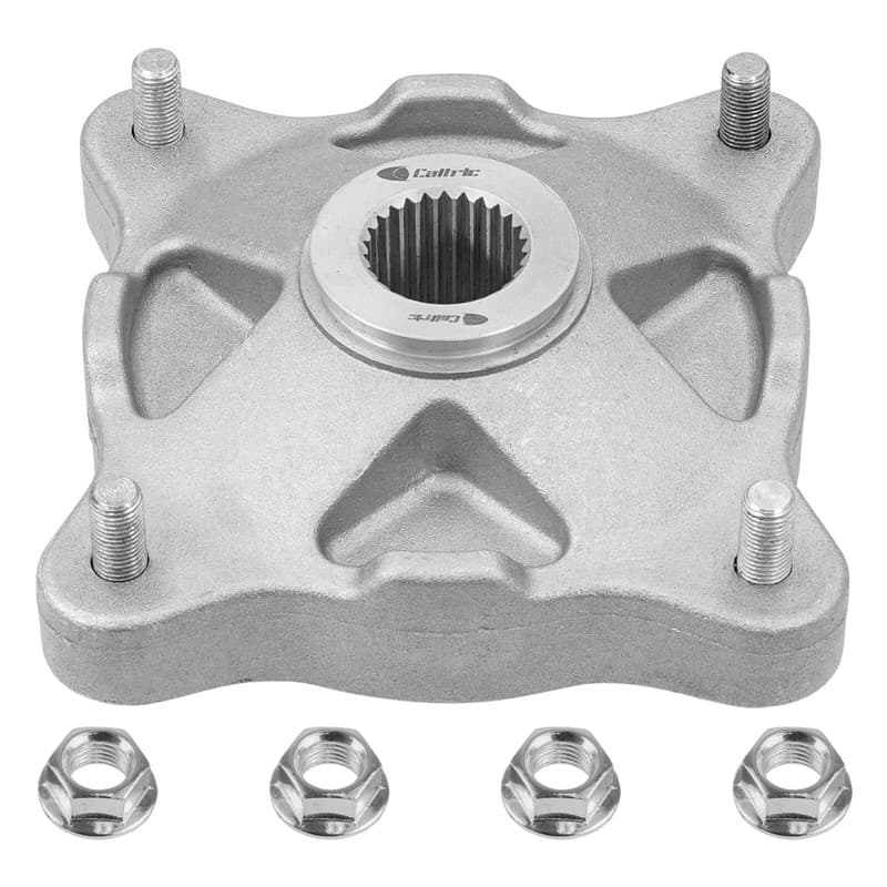 Caltric Rear Wheel Hub & Nut For Polaris Ranger 500 6X6 2000-2003 5131649-067