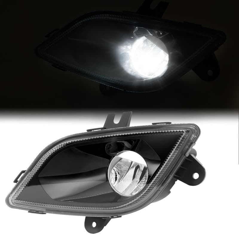 Left Black LED Fog Light For Freightliner Cascadia 2018-2024 Front Driving Lamp
