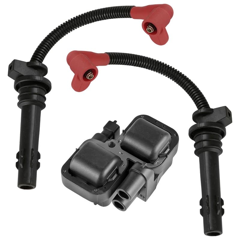 Caltric Spark Plug Wires With Ignition Coil For Polaris RZR 4 900 EPS 2015-2018