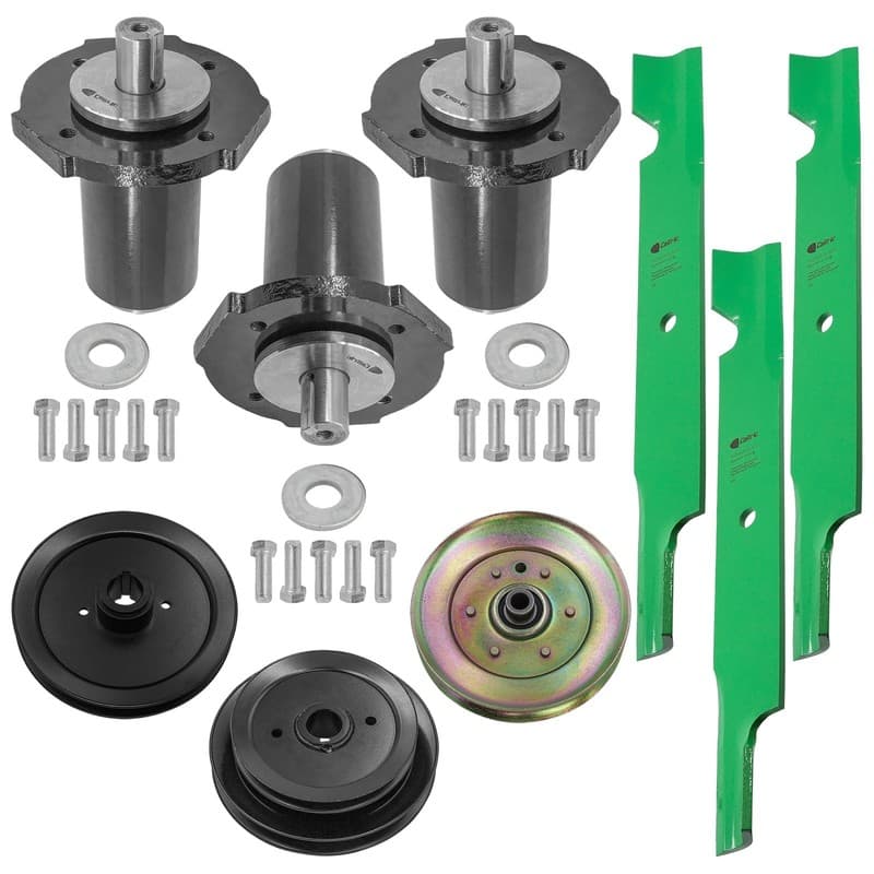 Caltric 59215400 09081200 07300527 Deck Spindle Blade Pulley Kit For Gravely
