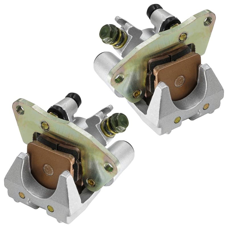Caltric Front Brake Calipers w/ Pads For Yamaha Grizzly 600 YFM600FWA 1998-2002