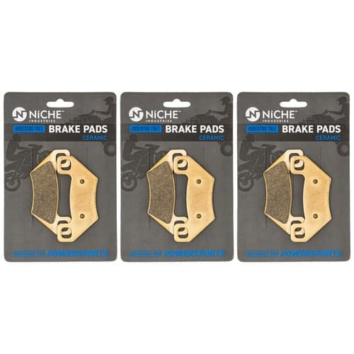 Brake Pad Set for Arctic Cat 1436-420 Front Left Right Rear C Ceramic 3 Pack