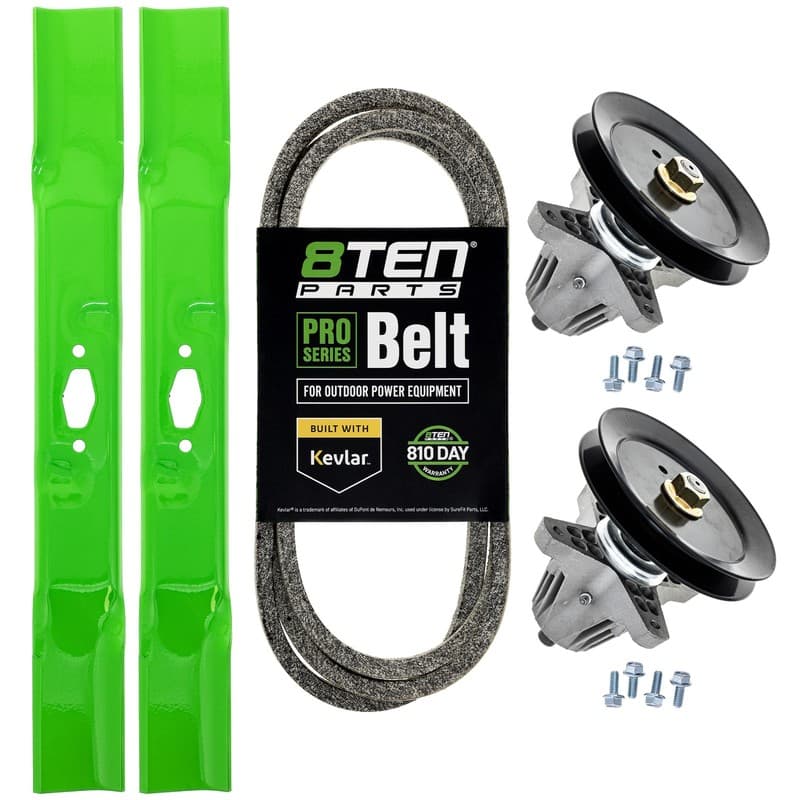 8TEN Blade Spindle Belt Kit for Cub Cadet ZT1-42 742P05177-L 754-06134 42-Inch