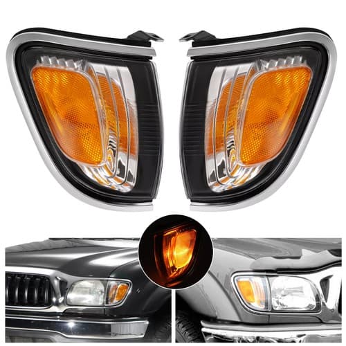LH&RH For Toyota Tacoma 01-04 Marker Corner Parking Lights Turn Signal W/ Bulbs
