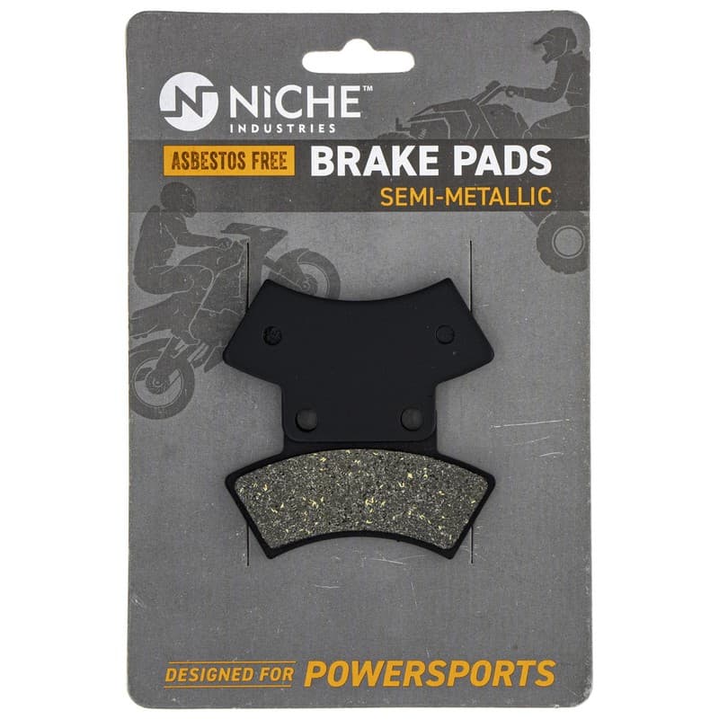Brake Pad Set for Polaris 2200899 2200464 Rear Center Semi-Metallic Sportsman