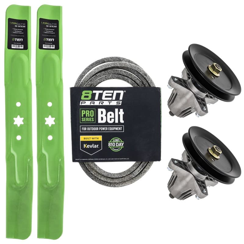 8TEN Blade Spindle Belt Kit for Craftsman Z6000 42-Inch 918-04822B 942-04312