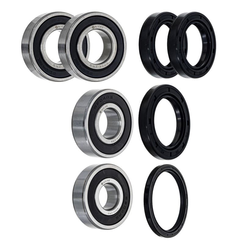 NICHE Wheel Bearing Seal Kit Single Row Deep Groove 6004-2RS 6204-2RS 6304-2RS